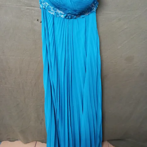 TEAL EMBELLISHED OCCASIONAL DRESS - UK 10