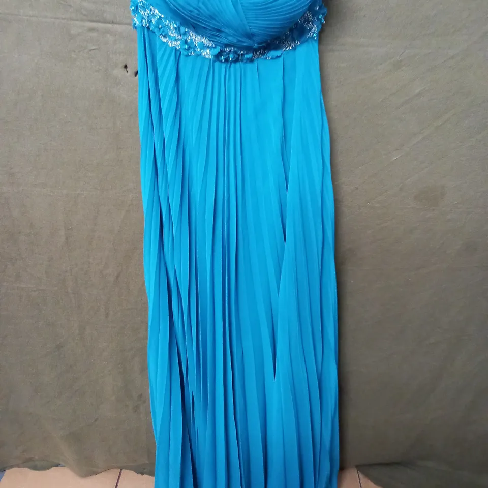 TEAL EMBELLISHED OCCASIONAL DRESS - UK 10