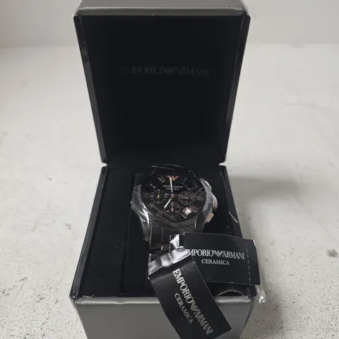 EMPORIO ARMANI CERAMICA CHRONOGRAPH WATCH
