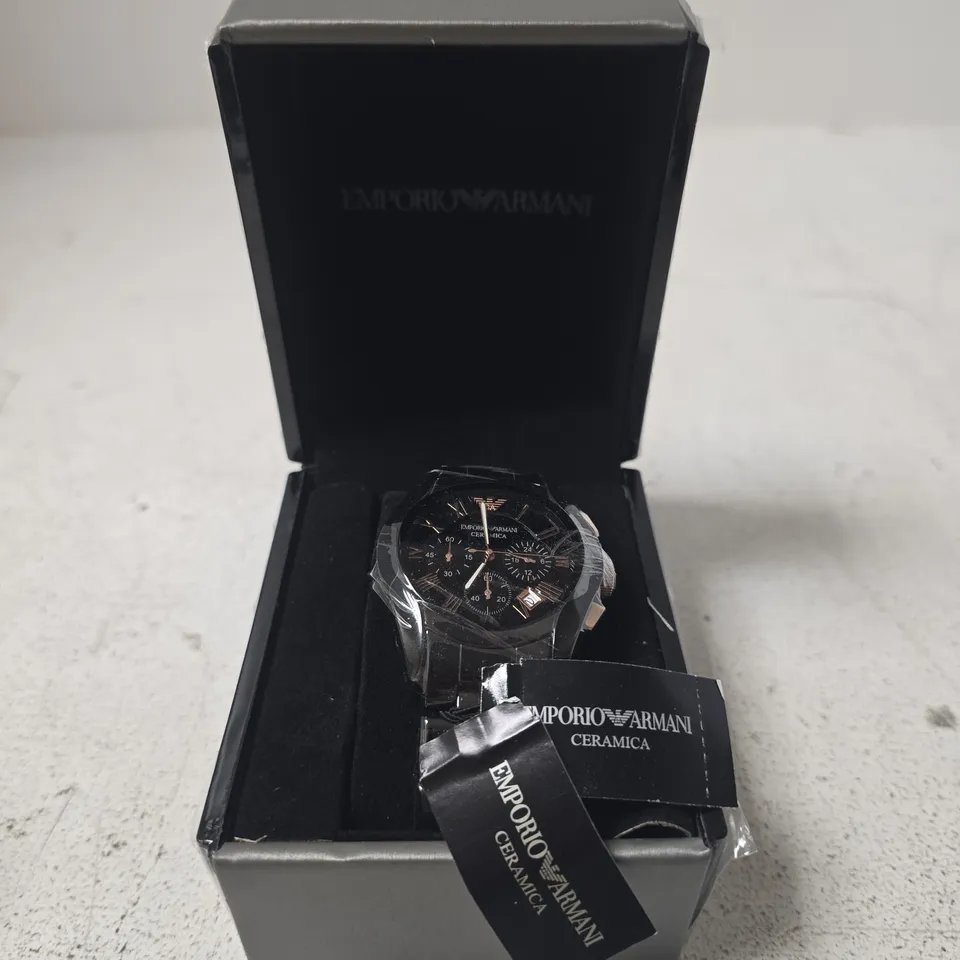 EMPORIO ARMANI CERAMICA CHRONOGRAPH WATCH