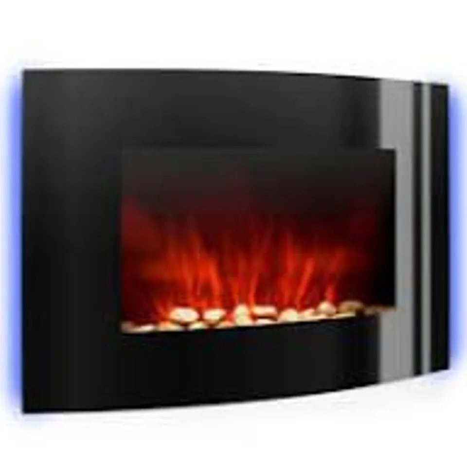 ELECTRIC FIREPLACE LIVING ROOM FIREPLACE STOVE HEATER FAN LED LIGHTING