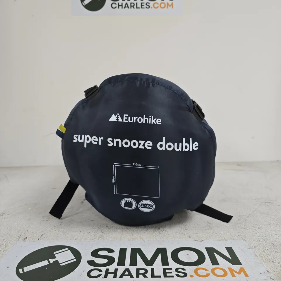 EUROHIKE SUPER SNOOZE DOUBLE SLEEPING BAG