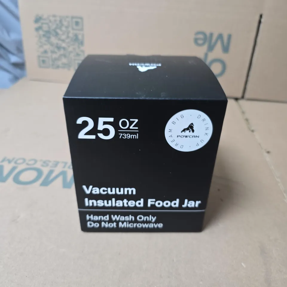 POWCAN VACUUM INSULATED FOOD JAR 25 OZ / 739 ML – BLACK