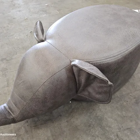 BOXED CHILDS ANIMAL SHAPED OTTOMAN ELEPHANT