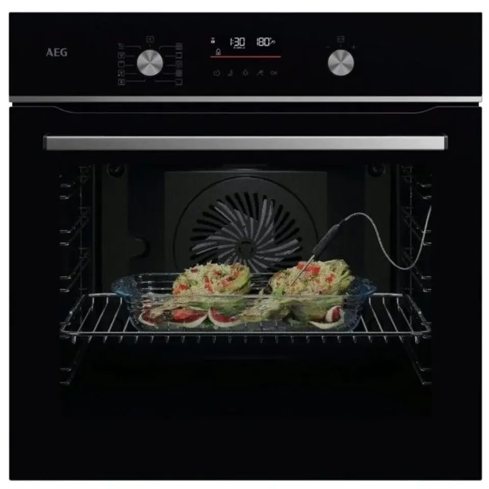 AEG GA5PB501AB SERIES 5000 PYROLYTIC STEAMBAKE MULTIFUNCTION SINGLE OVEN – BLACK
