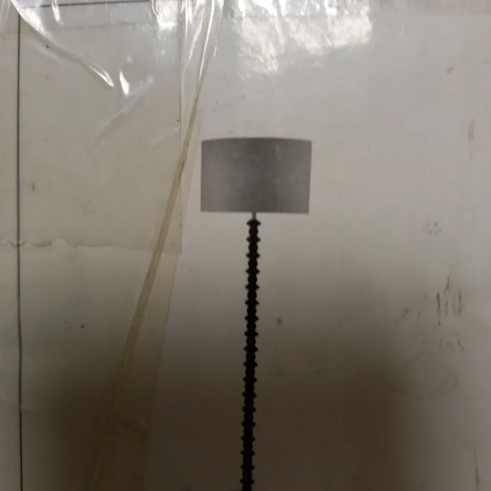 DAR LIGHTING AZANA FLOOR LAMP - BASE ONLY, BLACK ASH FINISH