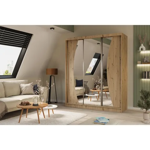 BOXED PHEOBE 3 DOOR SLIDING WARDROBE (4 BOXES)
