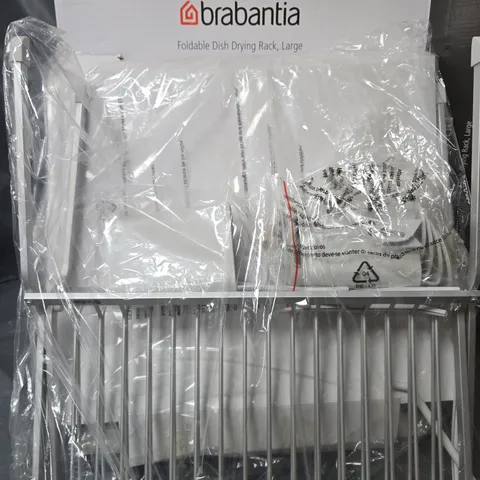 BOXED BRABANTIA FOLDABLE DISH DRYING RACK - LARGE 