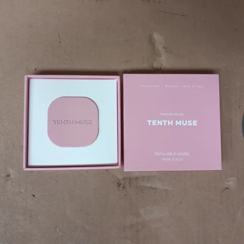 TENTH MUSE REFILLABLE VESSEL IN PINK SUEDE