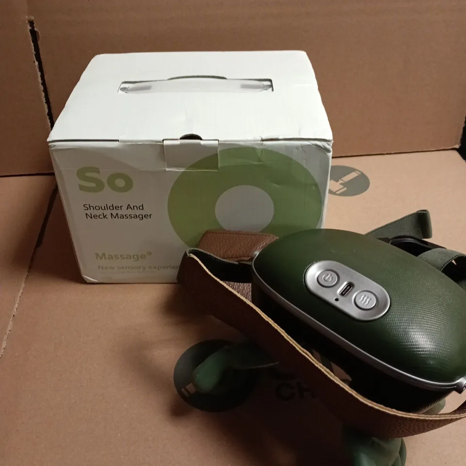 SO SHOULDER AND NECK MASSAGER IN GREEN