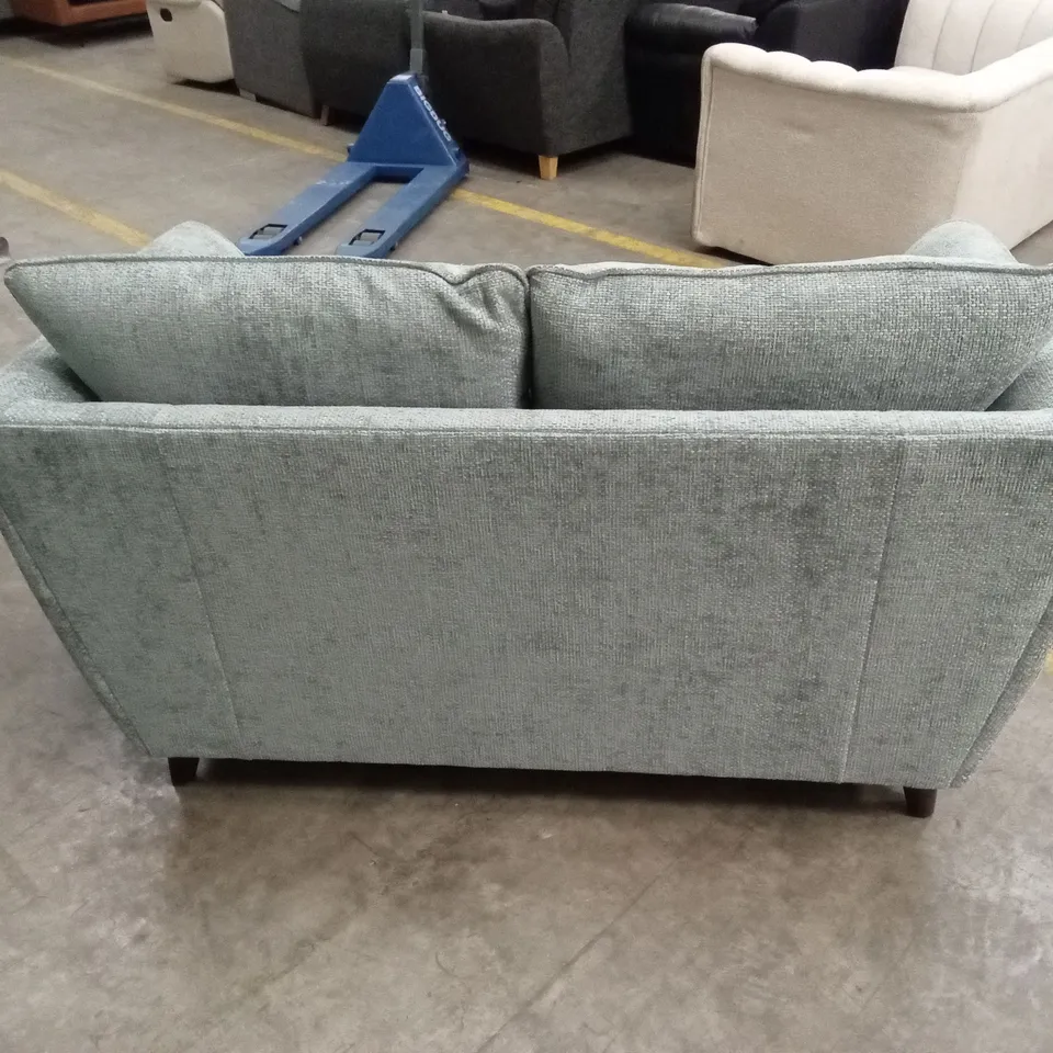 SIENNA 2 SEATER FABRIC SOFA - DUCK EGG BLUE