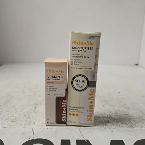 SKIN+ME MOISTURISER SPF50 + VITAMIN C DAY SERUM – SKINCARE DUO (BOXED)
