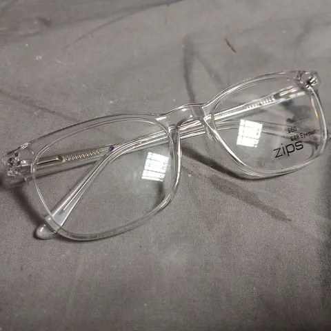 ZIPS CLEAR FRAME GLASSES
