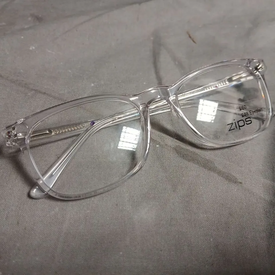 ZIPS CLEAR FRAME GLASSES