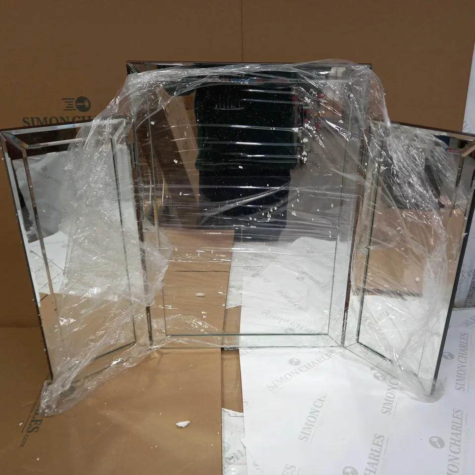 DESIGNER 3-MIRROR VANITY MIRROR - COLLECTION ONLY