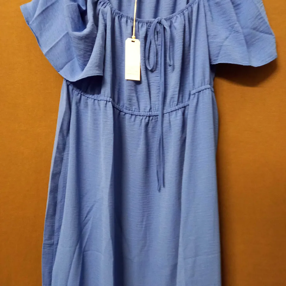 MAISON DE NIMES GYPSY DRESS IN COBALT BLUE - LARGE