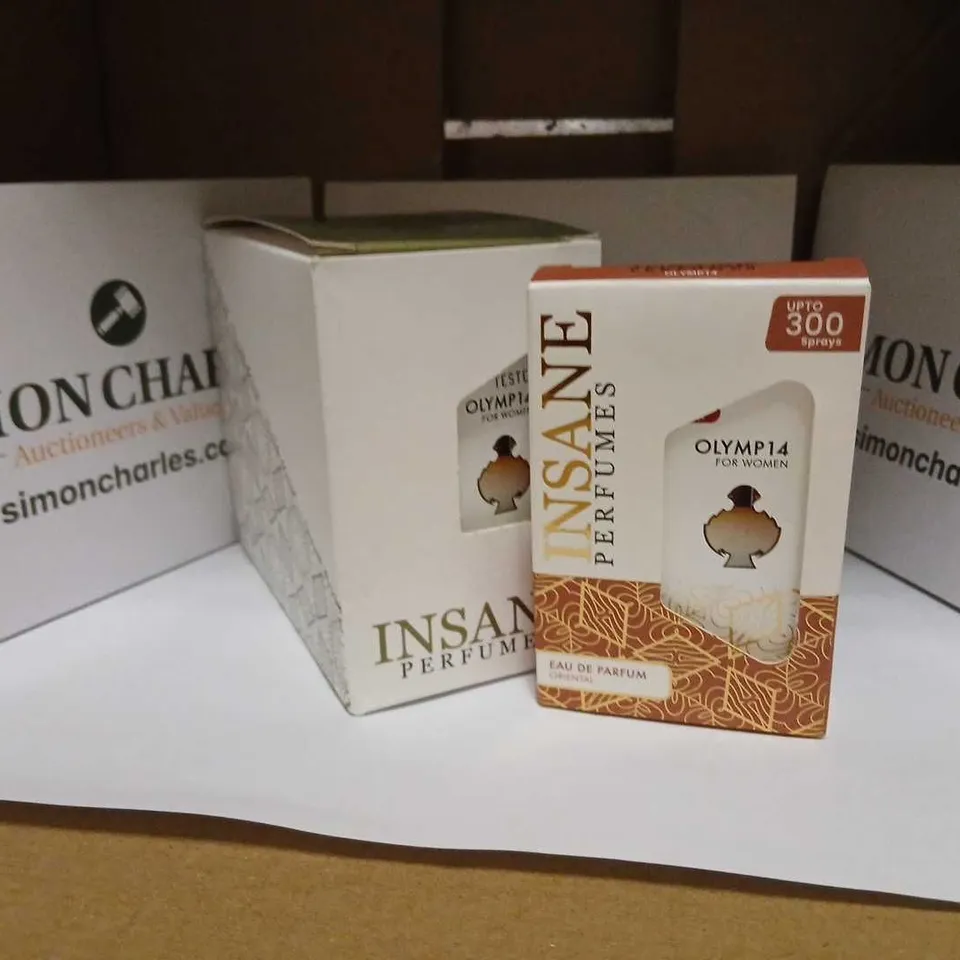 SIX BOXED INSANE PERFUMES EAU DE PARFUM ORIENTAL 20ML AND TESTER