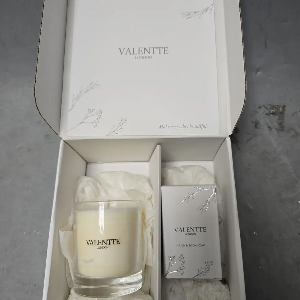 VALENTTE LONDON CANDLE AND SOAP DUO 