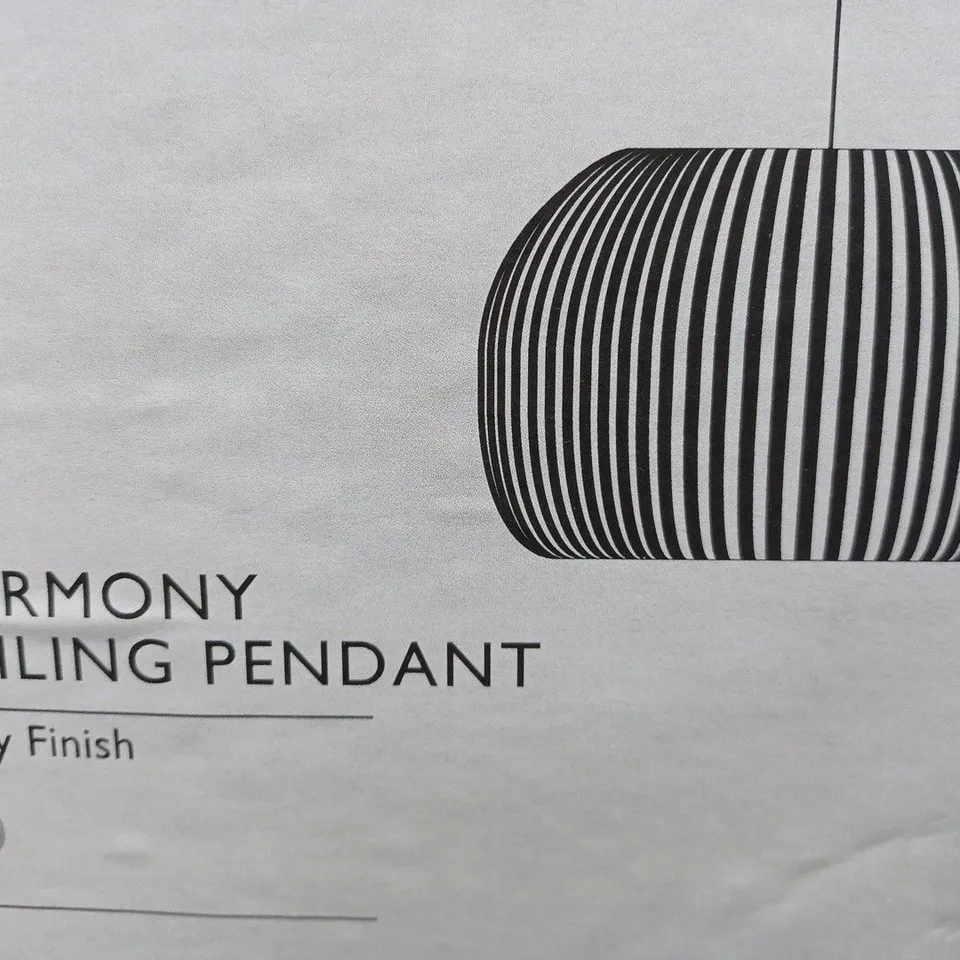 BOXED JOHN LEWIS HARMONY CEILING PENDANT IN GREY 