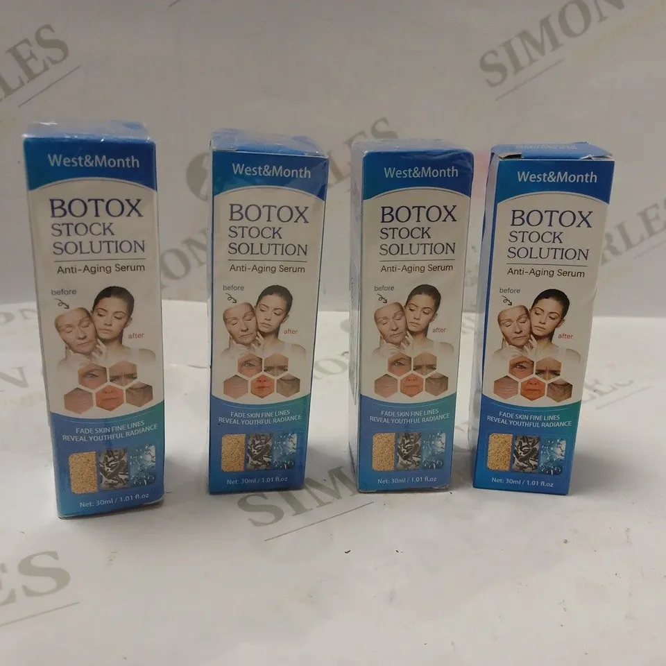 WEST & MONTH BOTOX STOCK SOLUTION FOUR BOXES OF 30ML