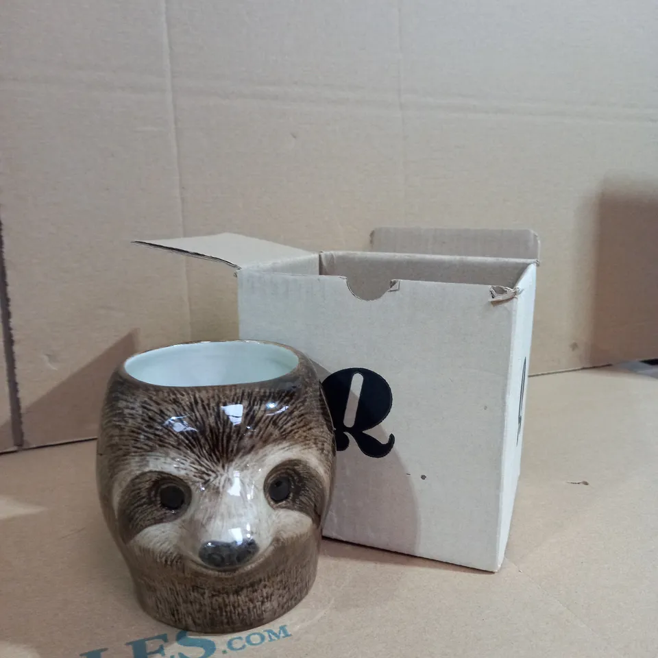 QUAILCERAMICS DESIGNER SLOTH MUG 