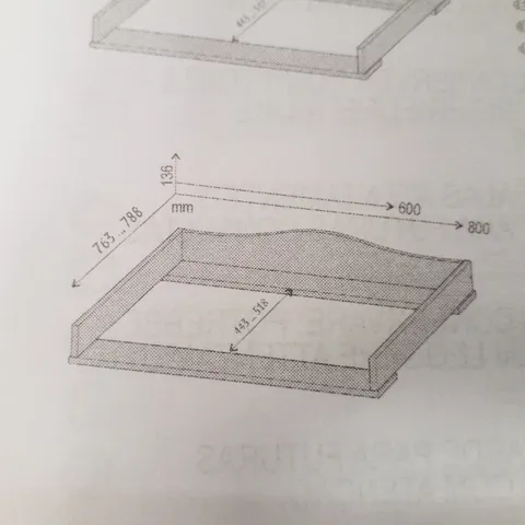 BOXED WHITE CHANGING BOARD