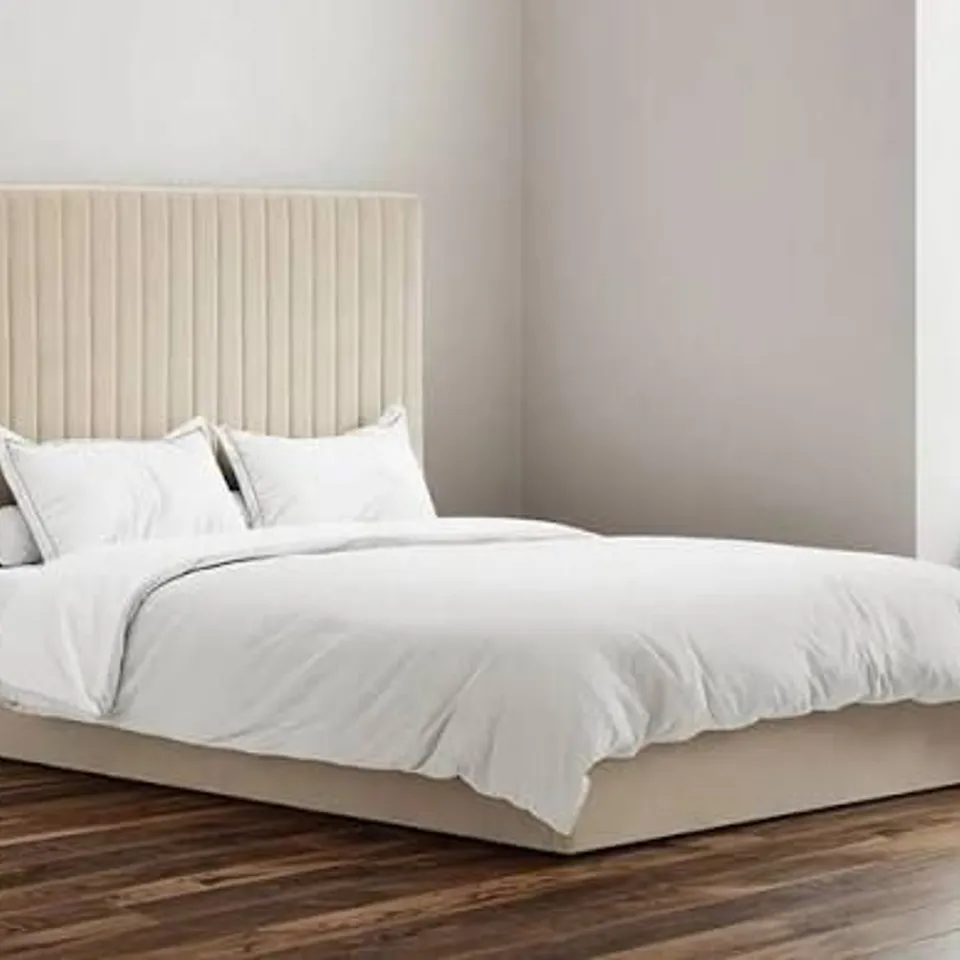 BOXED BERLIN TALL UPHOLSTERED OTTOMAN BED KING SIZE (2 BOXES)