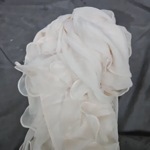 CIDER WOMEN’S WHITE RUFFLE DRESS – SIZE XL 