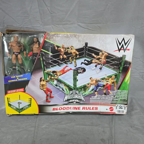 BOXED WRESTLEMANIA BLOODLINES RULES PLAYSET