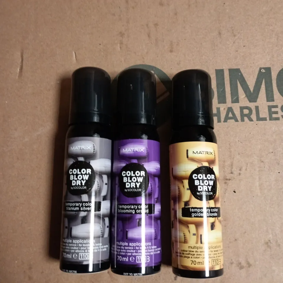BOX OF APPROXIMATELY 20 ASSORTED MATRIX BLOW DRY TEMP COLOUR 