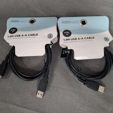 PALLET CONTAINING APPROXIMATELY 235 4-PACKS OF BRAND NEW USB-A TO USB-A 1.8M CABLES