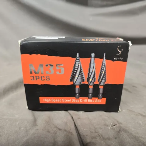 M35 3PCS HIGH SPEED STEEL STEP DRILL BITS SET 