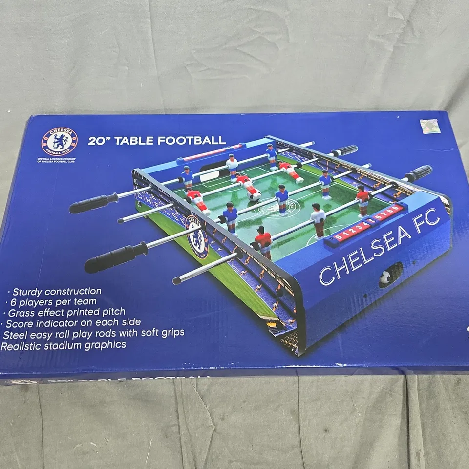 CHELSEA FC 20\" TABLE FOOTBALL (FOOSBALL) TABLE – BOXED