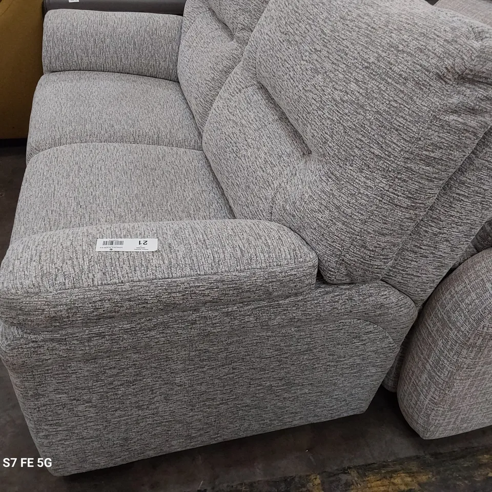 QUALITY BRITISH DESIGNER G PLAN SEATTLE 2.5 SEATER SOFA MIRAGE ASH FABRIC 