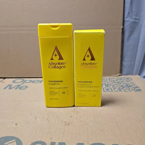 2 X ABSOLUTE COLLAGEN PRODUCTS: THICKENING SHAMPOO  + THICKENING SHAMPOO/CONDITIONER 