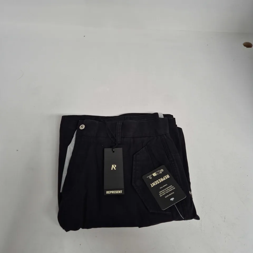 REPRESENT WORKSHOP SHORT – COTTON, BLACK, UK L (MEN'S)