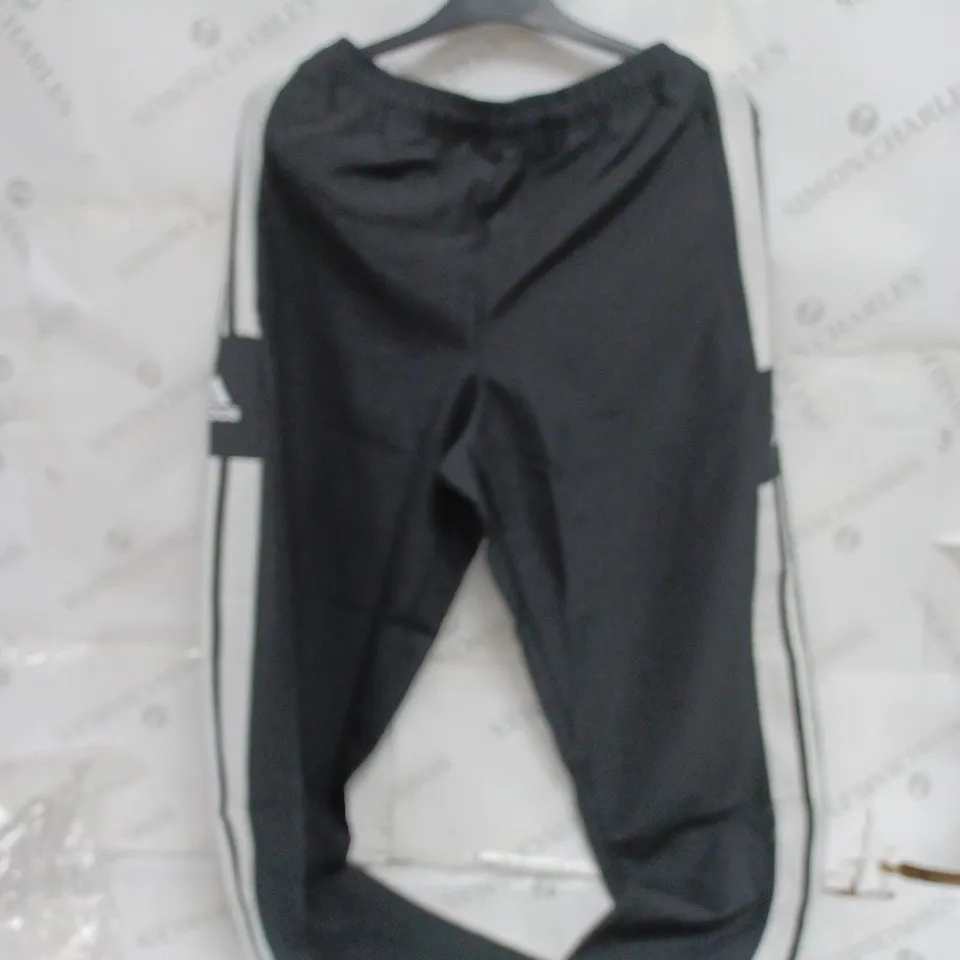 LARGE BLACK ADIDAS JOGGERS 