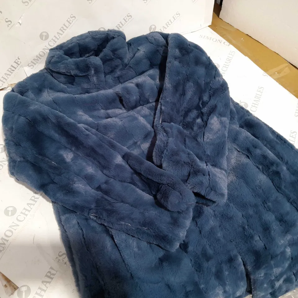 CENTIGRADE FAUX FUR COAT MIRAGE BLUE SIZE S