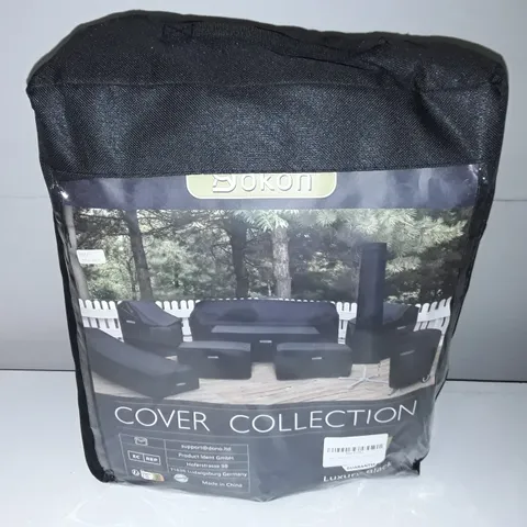 DOKON GARDEN FURNITURE COVER SET IN BLACK - 250X250X90CM