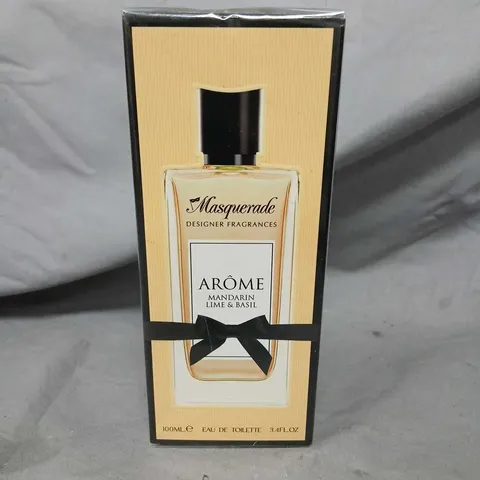 BOXED AND SEALED MASQUERADE AROME MANDARIN, LIME AND BASIL EAU DE TOILETTE 100ML