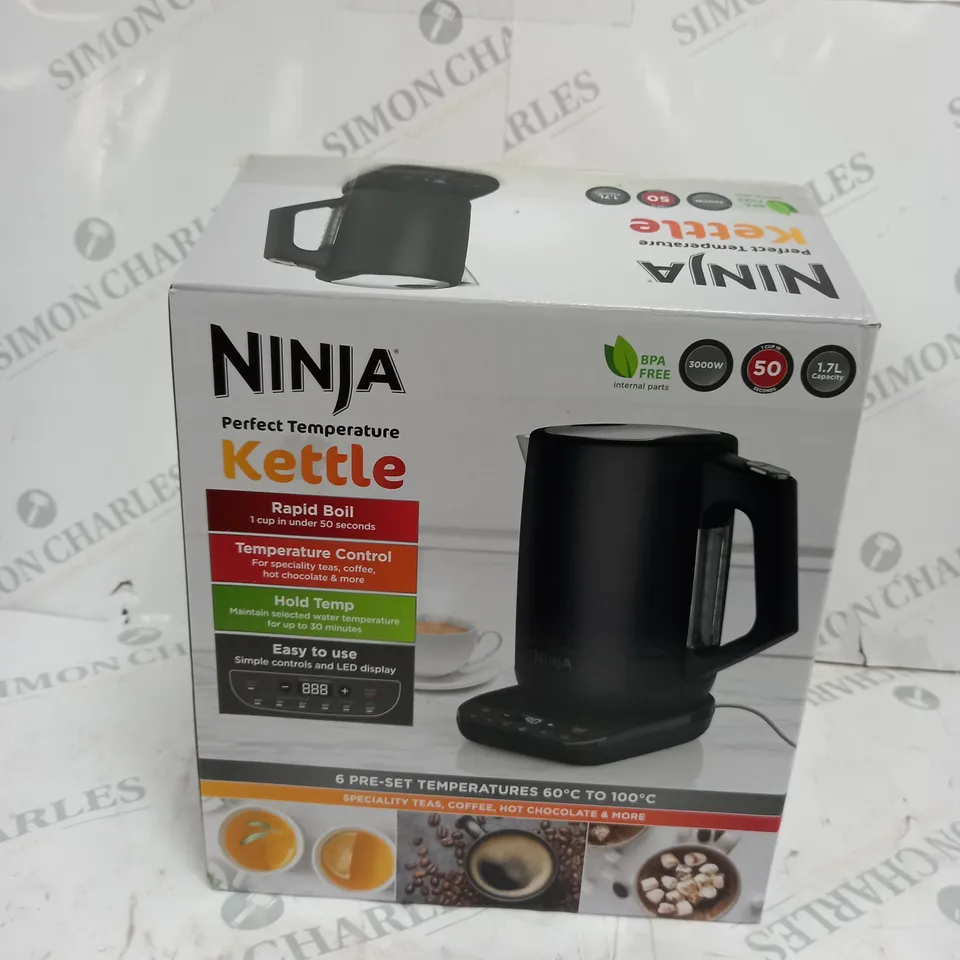 BOXED NINJA PERFECT TEMPERATURE KETTLE KT200UK