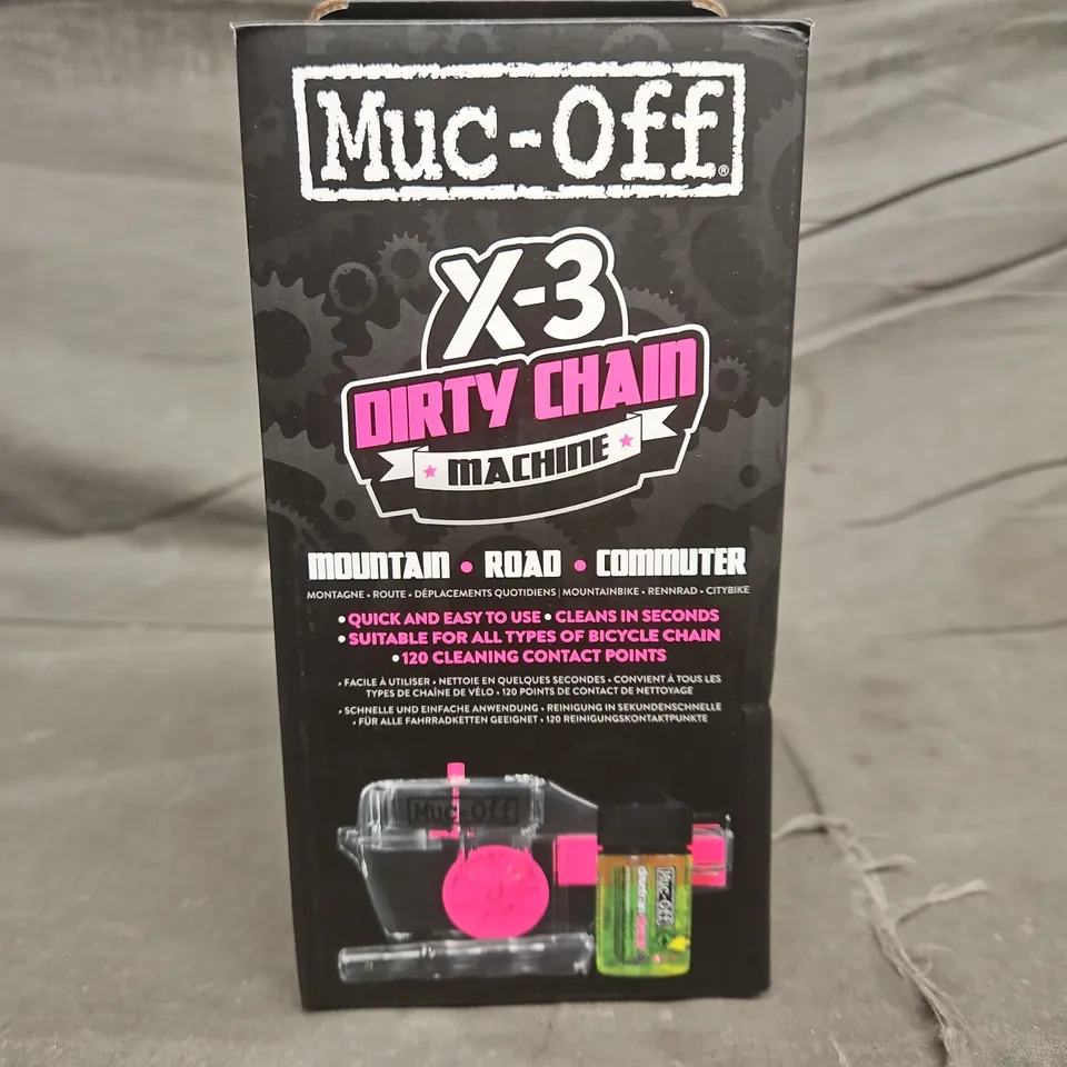 Muc-Off X-3 Dirty Chain Machine – Bicycle Chain Cleaning Kit (Boxed)