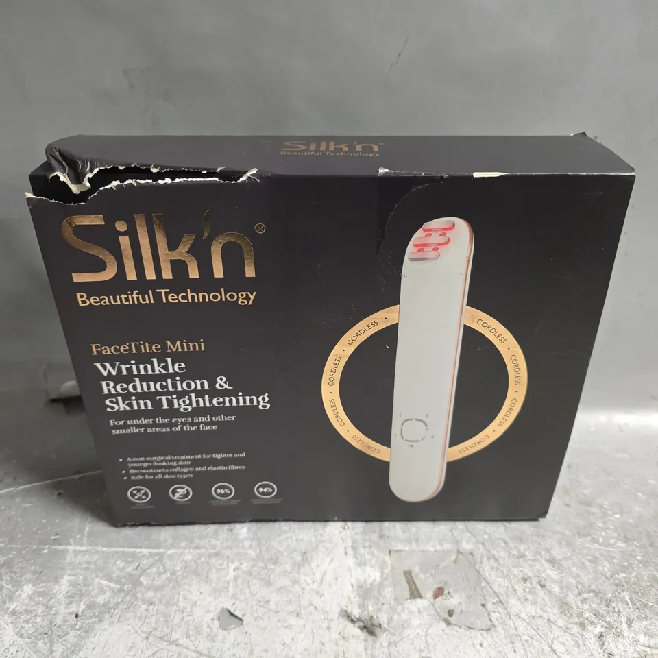 BOXED SILK'N FACETITE MINI REVIVE WRINKLE REDUCTION & SKIN TIGHTENING DEVICE