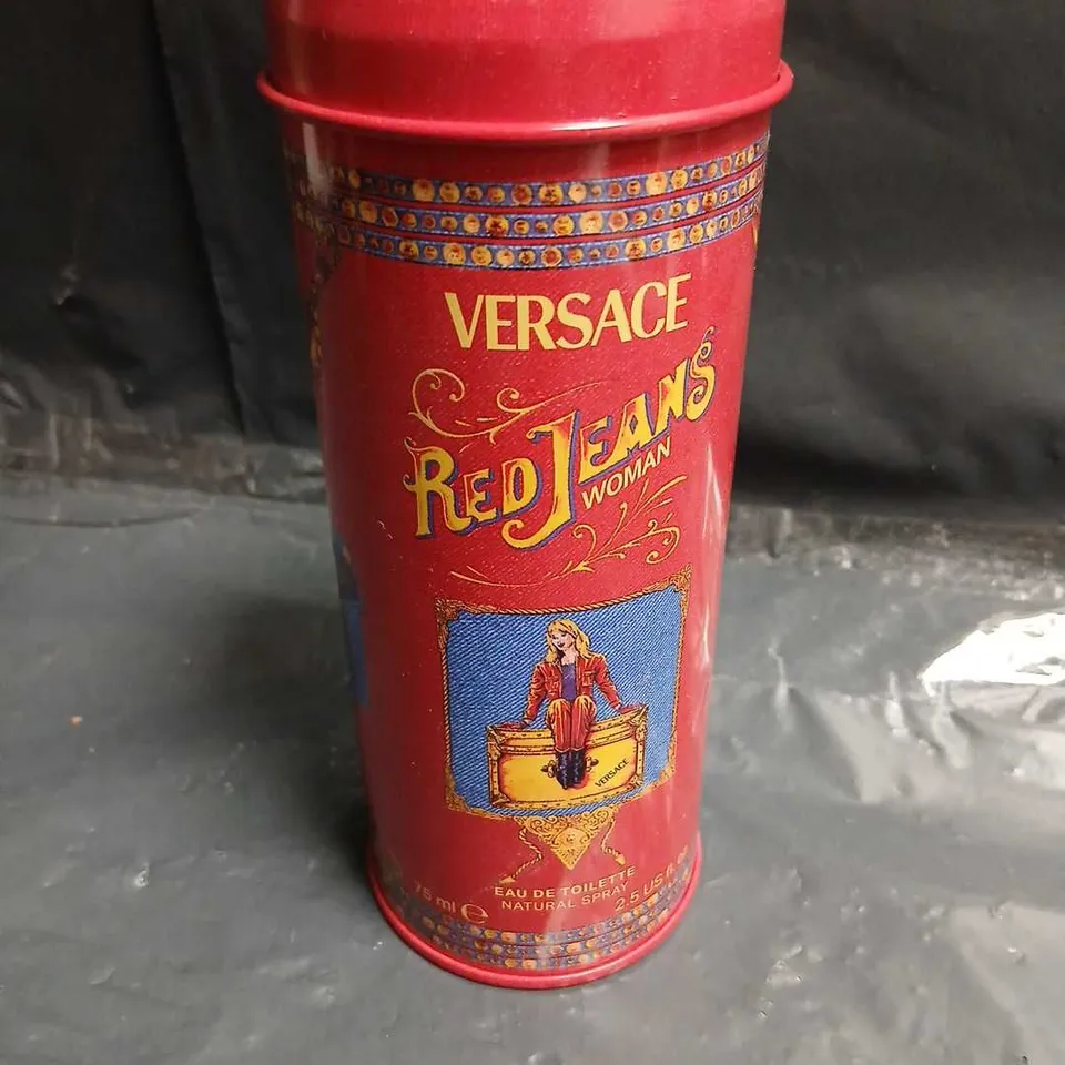 BOXED VERSACE RED JEANS WOMAN EAU DE TOILETTE 75ML