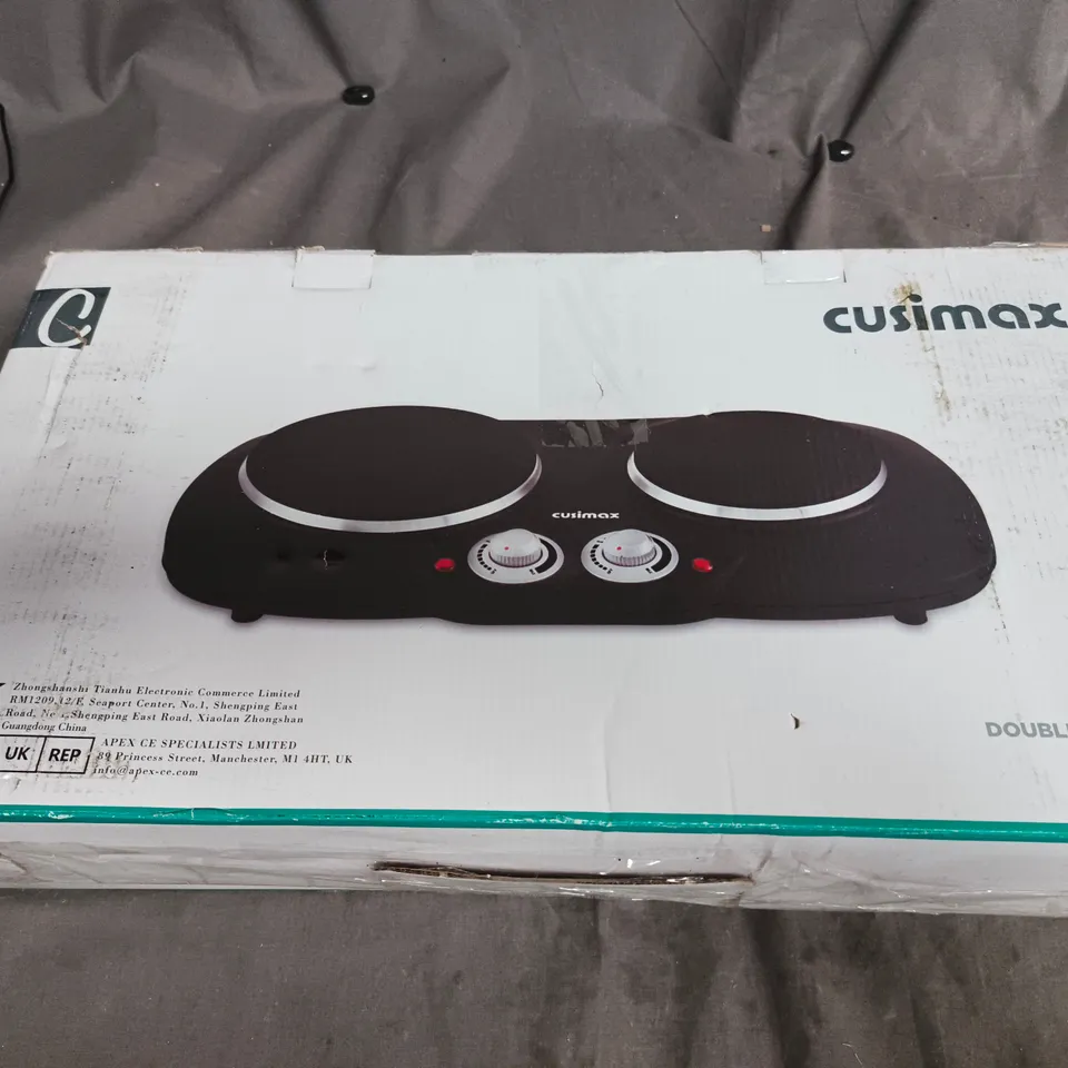 CUSIMAX DOUBLE HOT PLATE CMHP-B212 – BOXED
