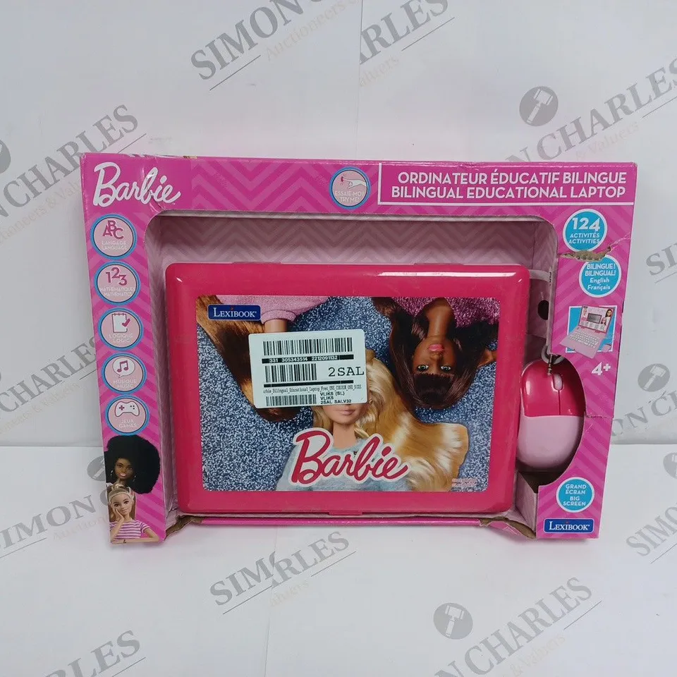 BARBIE BILINGUAL EDUCATIONAL LAPTOP  RRP £34.99