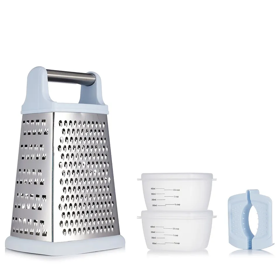 COOK'S ESSENTIALS GRATER WITH CATCH BINS