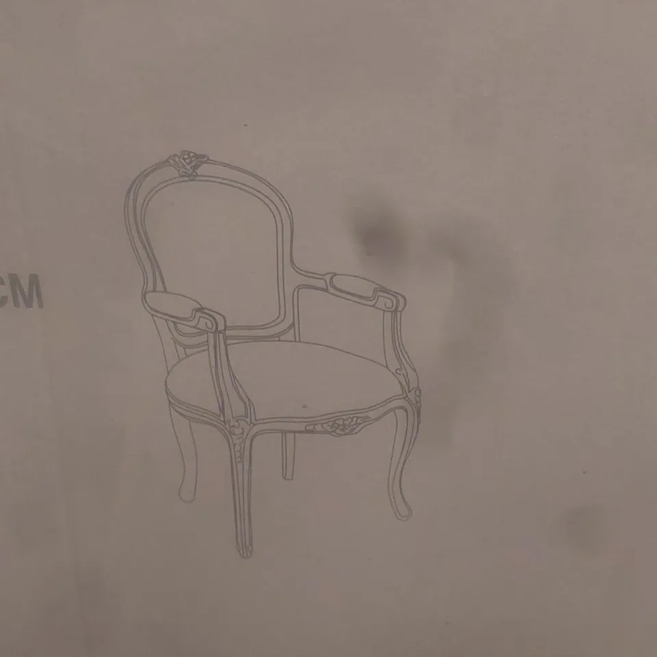 BRAND NEW BOXED HOMES DIRECT 365 ANTIQUE FRENCH STYLE CHAIR