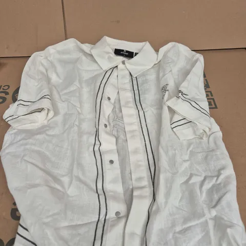 REPRESENT BORDER SHIRT WITH BLACK PIPING – SIZE M
