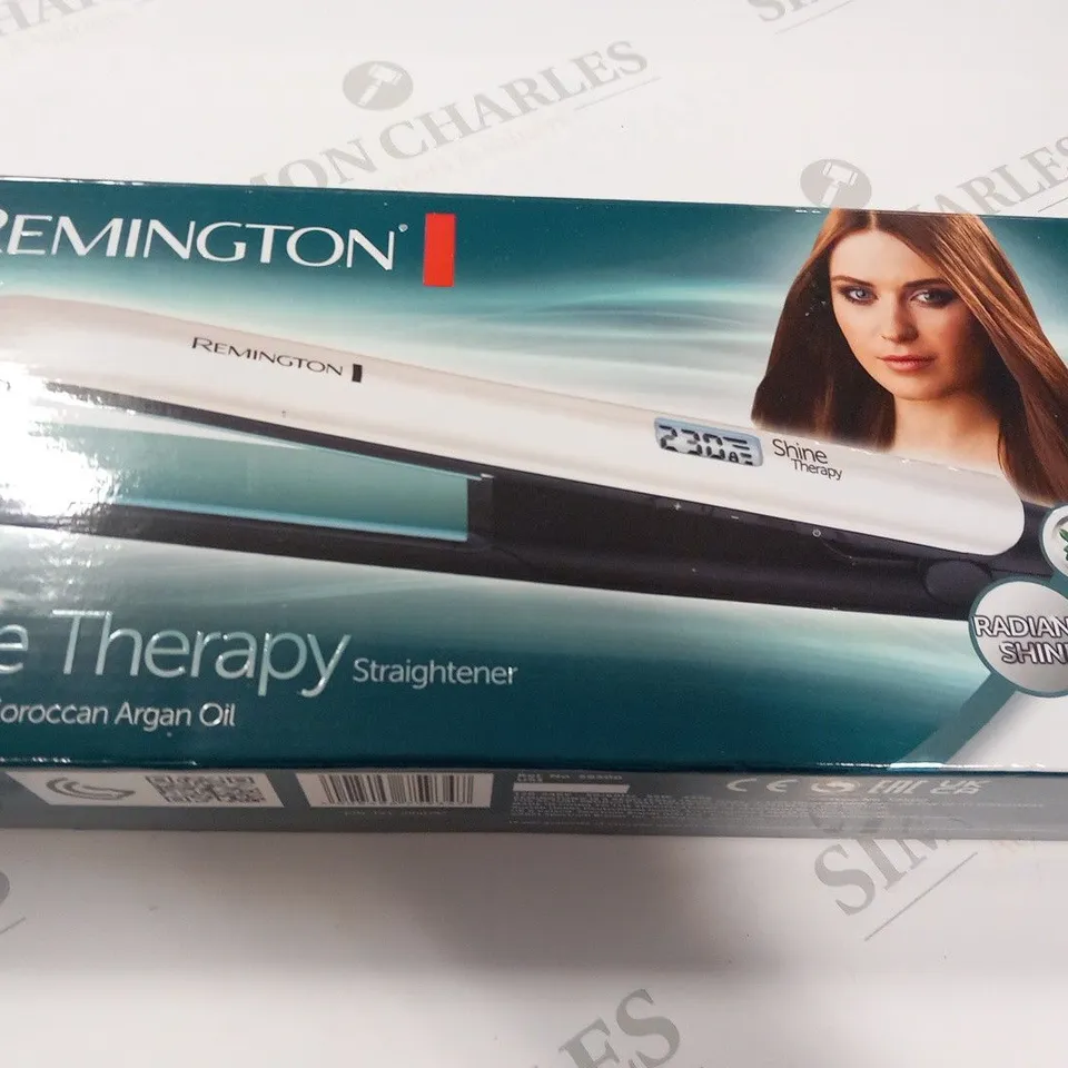BOXED REMINGTON SHINE THERAPY STRAIGHTENER 